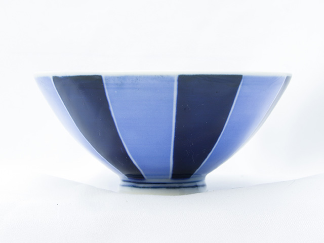 お茶碗 ストライプ柄 画像
