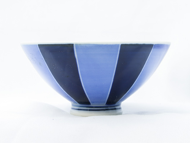 お茶碗 ストライプ柄 画像