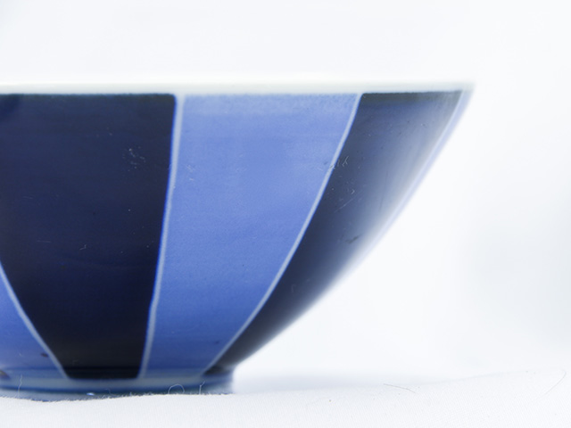 お茶碗 ストライプ柄 画像