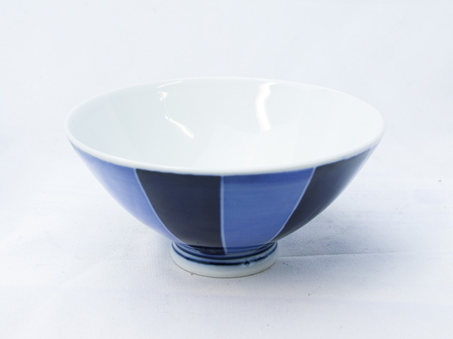 お茶碗 ストライプ柄 画像