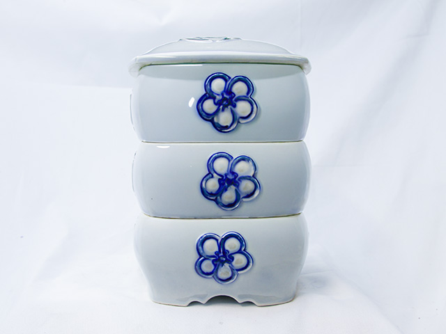 お茶碗 ストライプ柄 画像