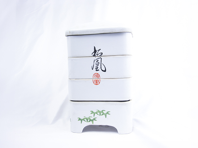 松鶴吉祥文様四段重