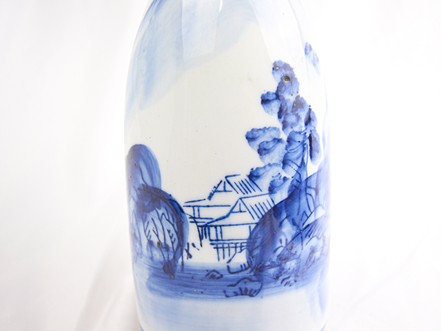 大徳利（山水絵）の画像