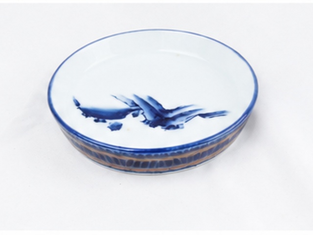 小皿（風景中模様）